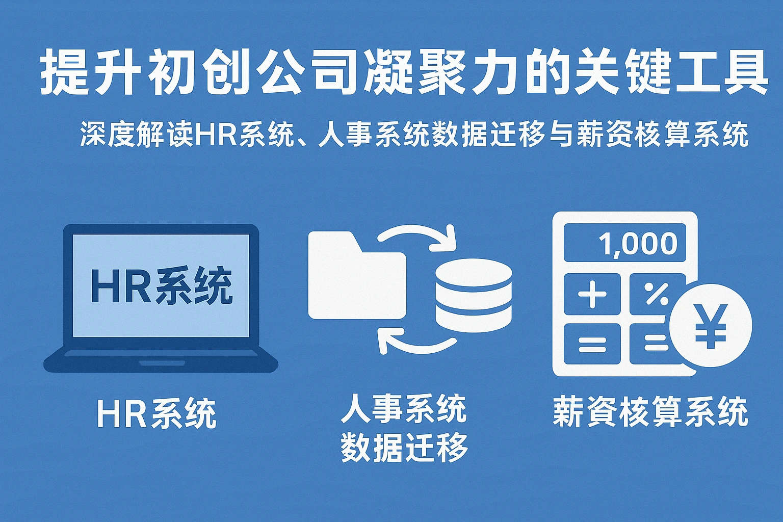 提升初创公司凝聚力的关键工具 —— 深度解读HR系统、人事系统数据迁移与薪资核算系统