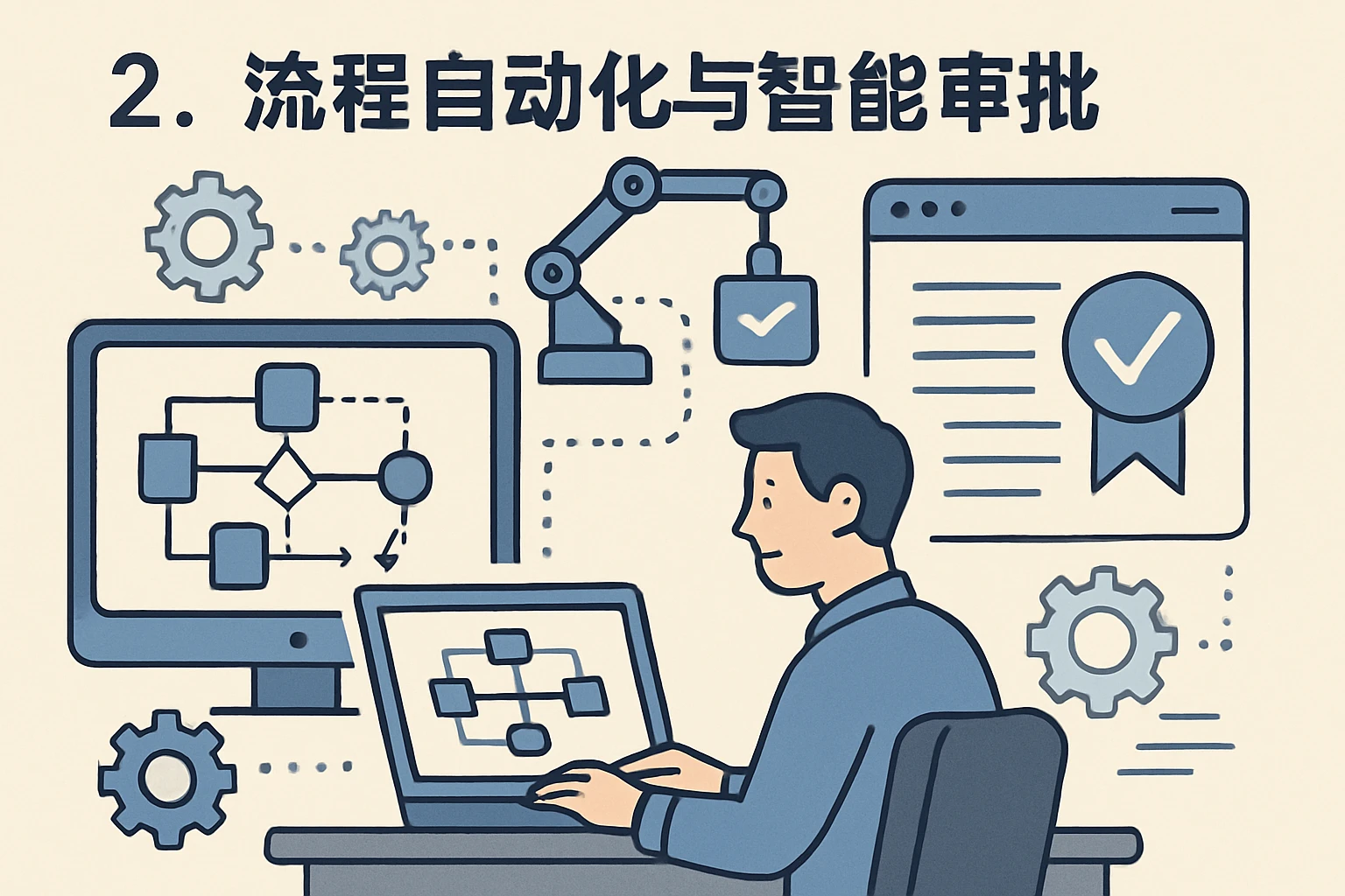 2. 流程自动化与智能审批