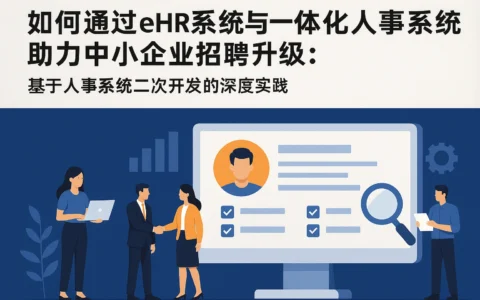 如何通过eHR系统与一体化人事系统助力中小企业招聘升级：基于人事系统二次开发的深度实践