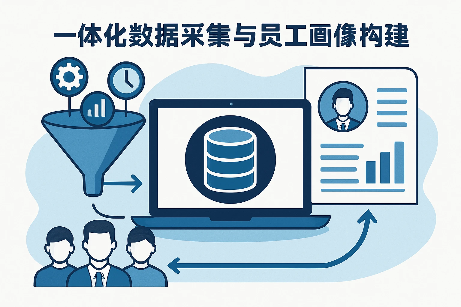 一体化数据采集与员工画像构建
