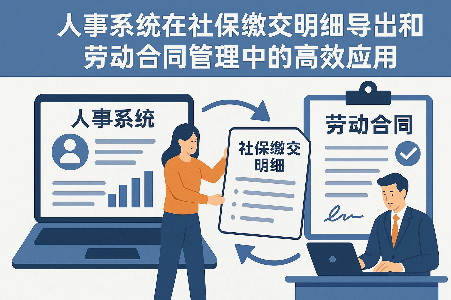 人事系统在社保缴交明细导出和劳动合同管理中的高效应用