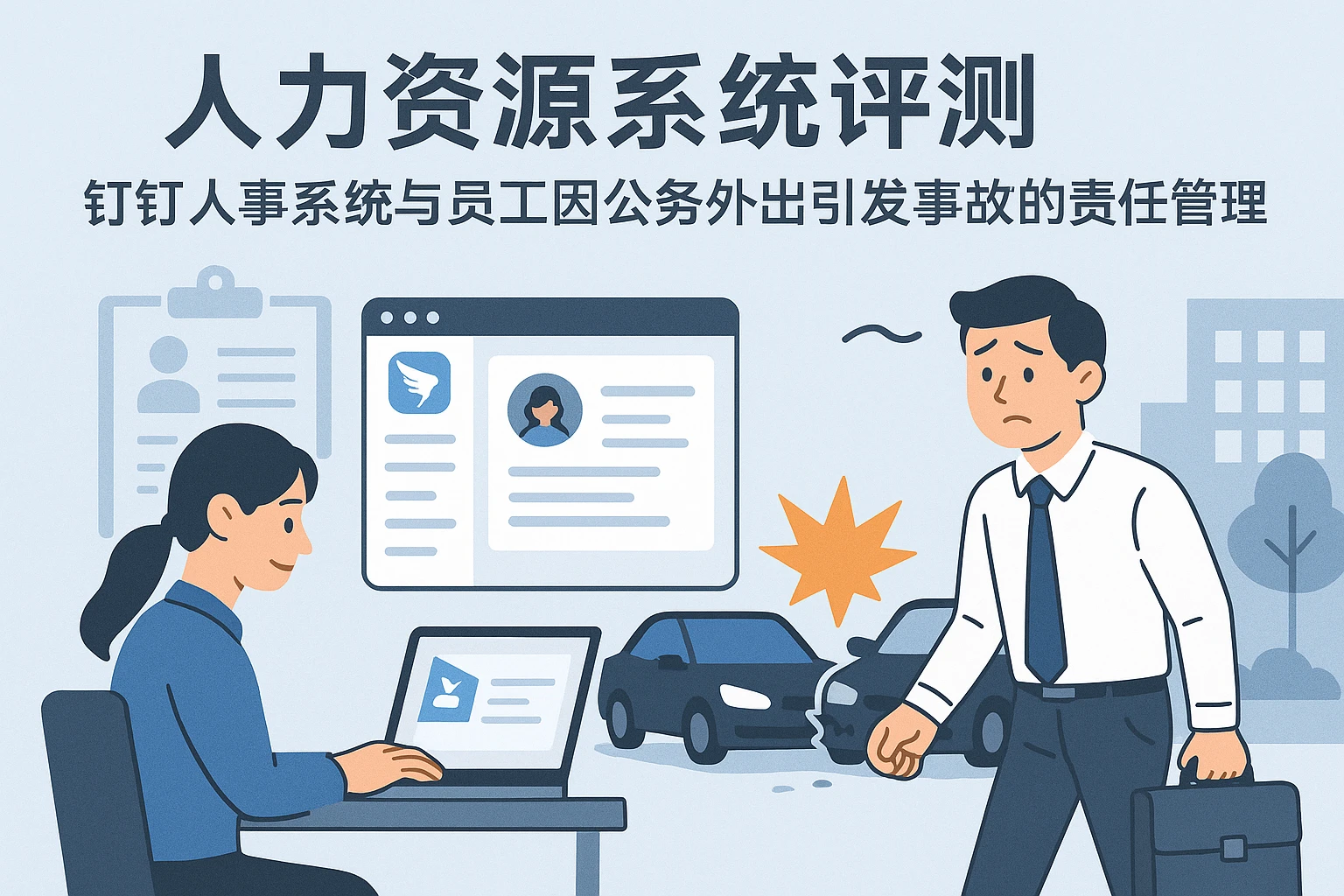 人力资源系统评测：钉钉人事系统与员工因公务外出引发事故的责任管理