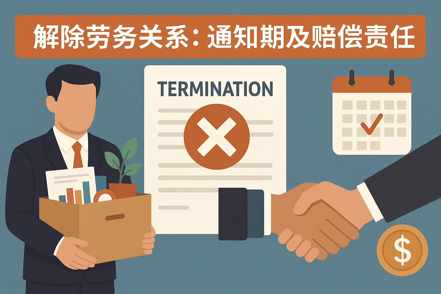解除劳务关系：通知期及赔偿责任