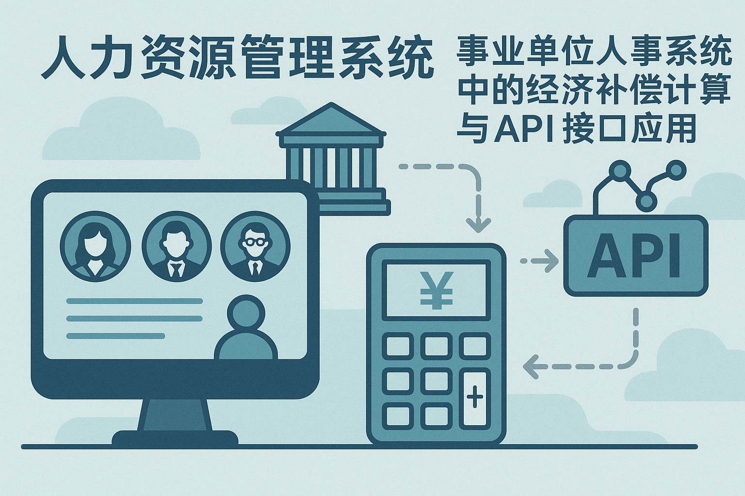 人力资源管理系统在事业单位人事系统中的经济补偿计算与API接口应用
