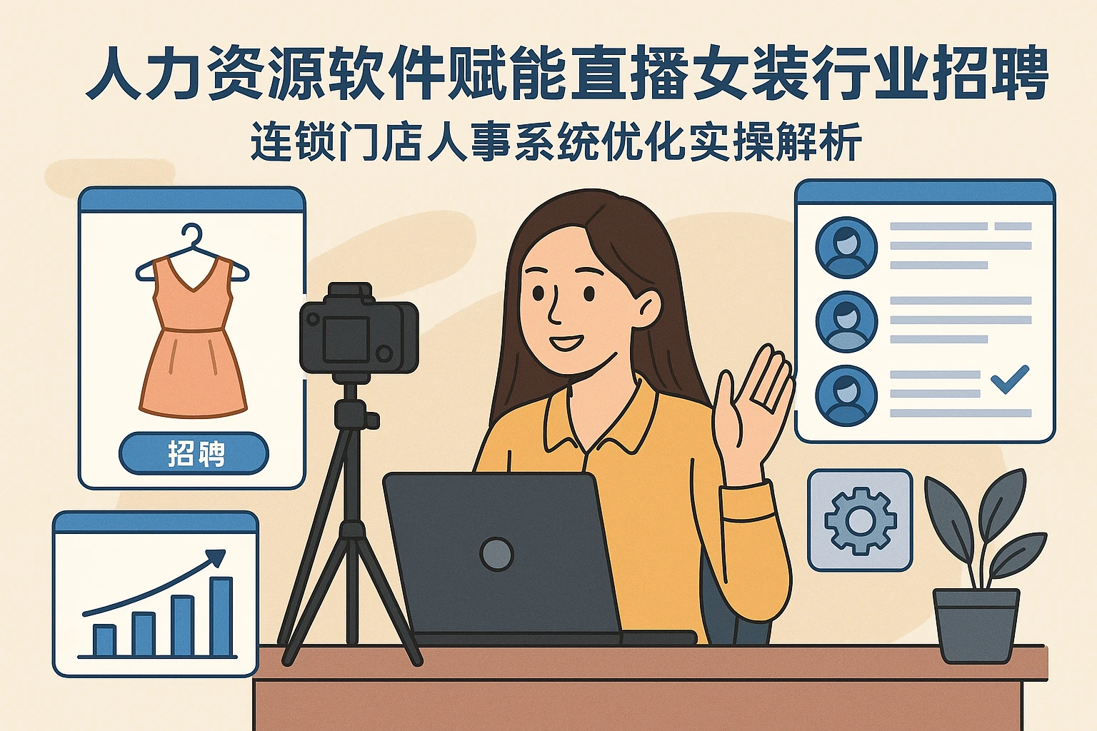 人力资源软件赋能直播女装行业招聘管理：连锁门店人事系统优化实操解析