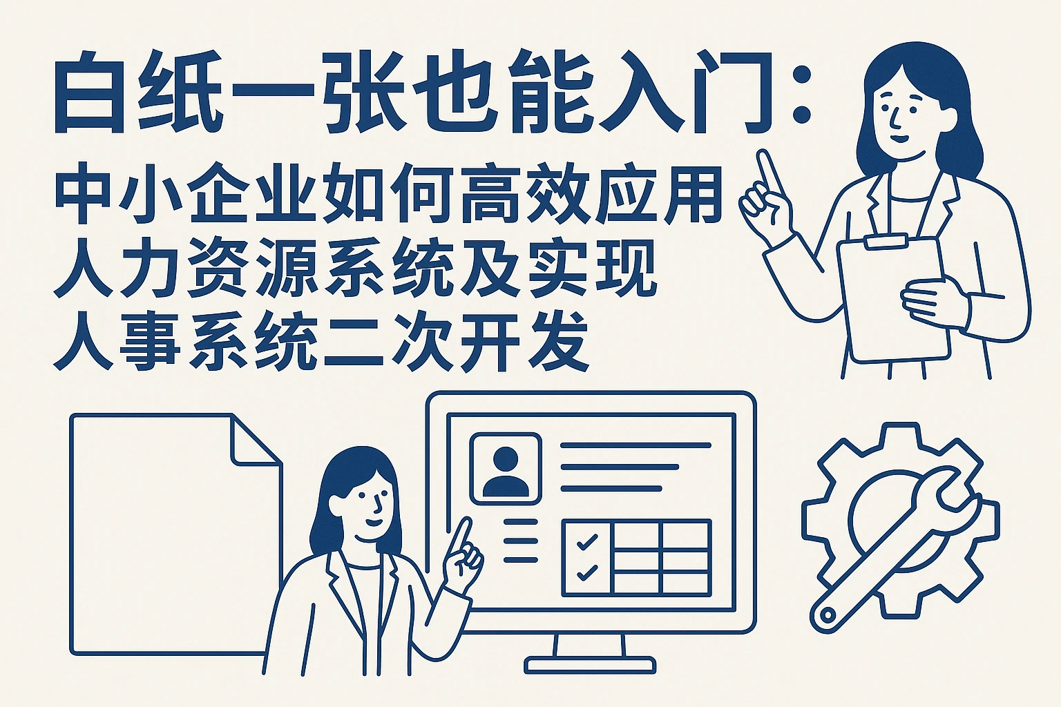 白纸一张也能入门：中小企业如何高效应用人力资源系统及实现人事系统二次开发