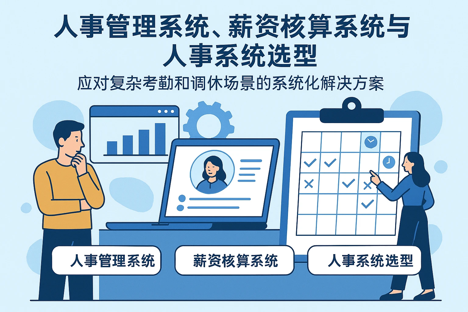 人事管理系统、薪资核算系统与人事系统选型：应对复杂考勤和调休场景的系统化解决方案