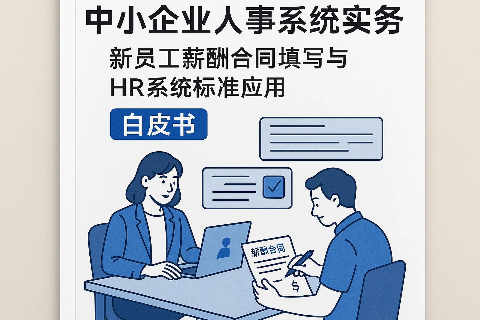 中小企业人事系统实务：新员工薪酬合同填写与HR系统标准应用白皮书