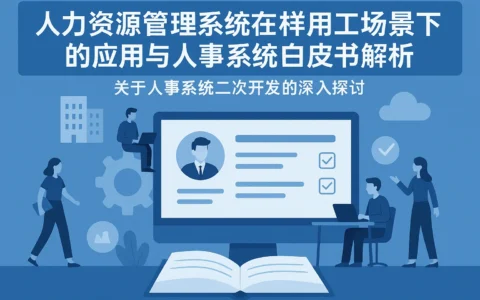 人力资源管理系统在多样用工场景下的应用与人事系统白皮书解析——关于人事系统二次开发的深入探讨