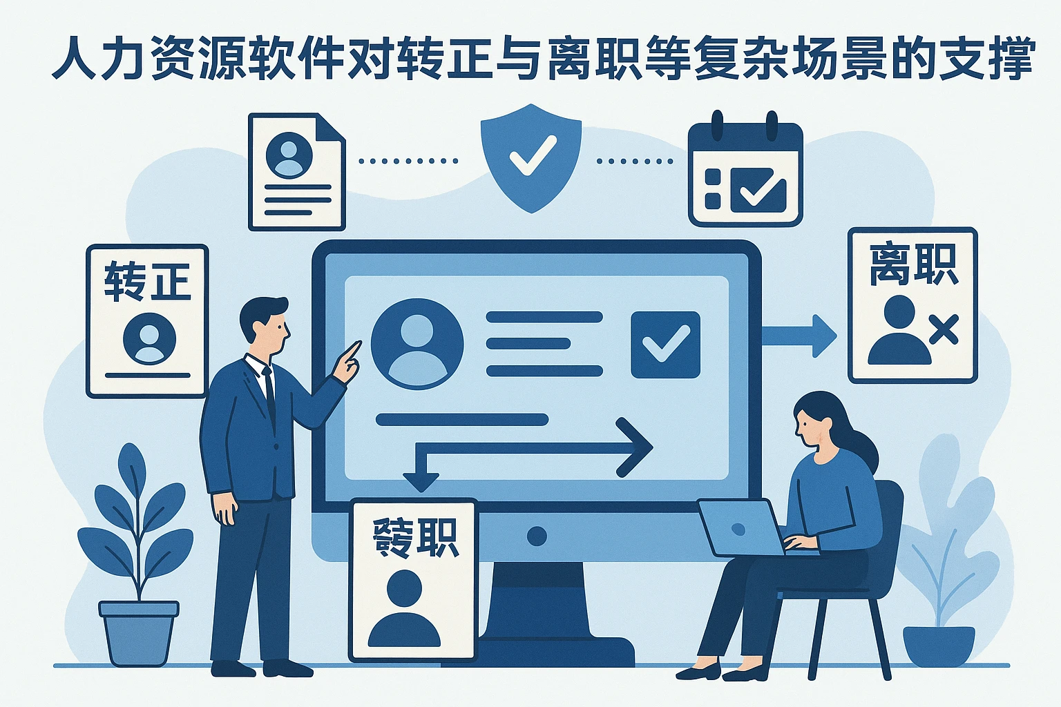 人力资源软件对转正与离职等复杂场景的支撑