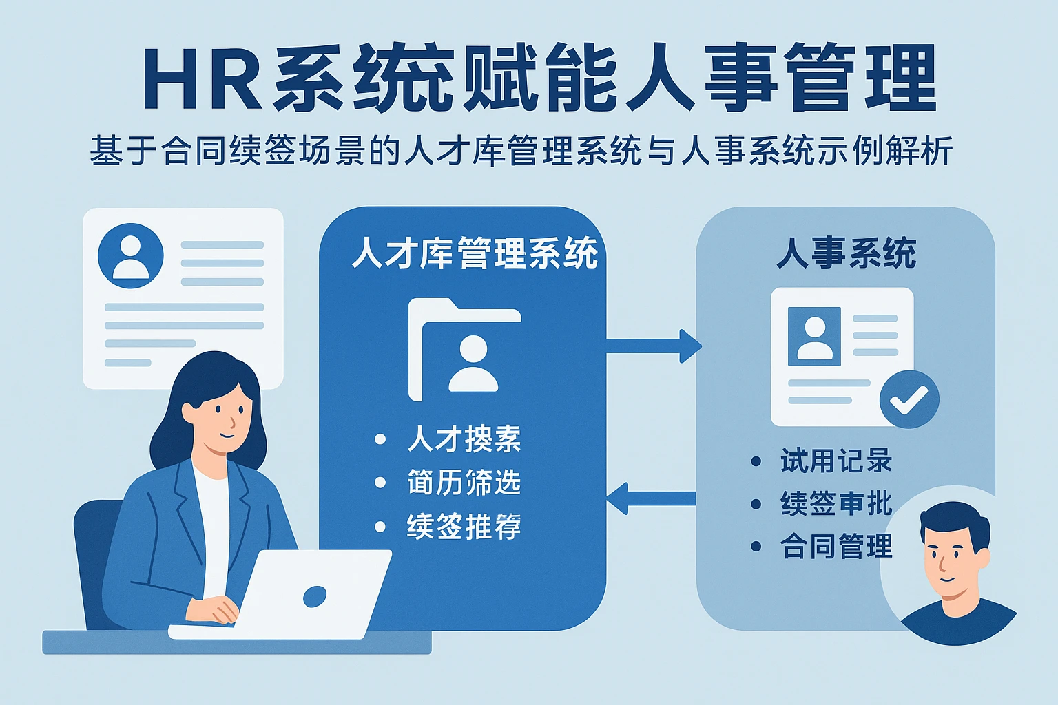 HR系统赋能人事管理：基于合同续签场景的人才库管理系统与人事系统试用解析