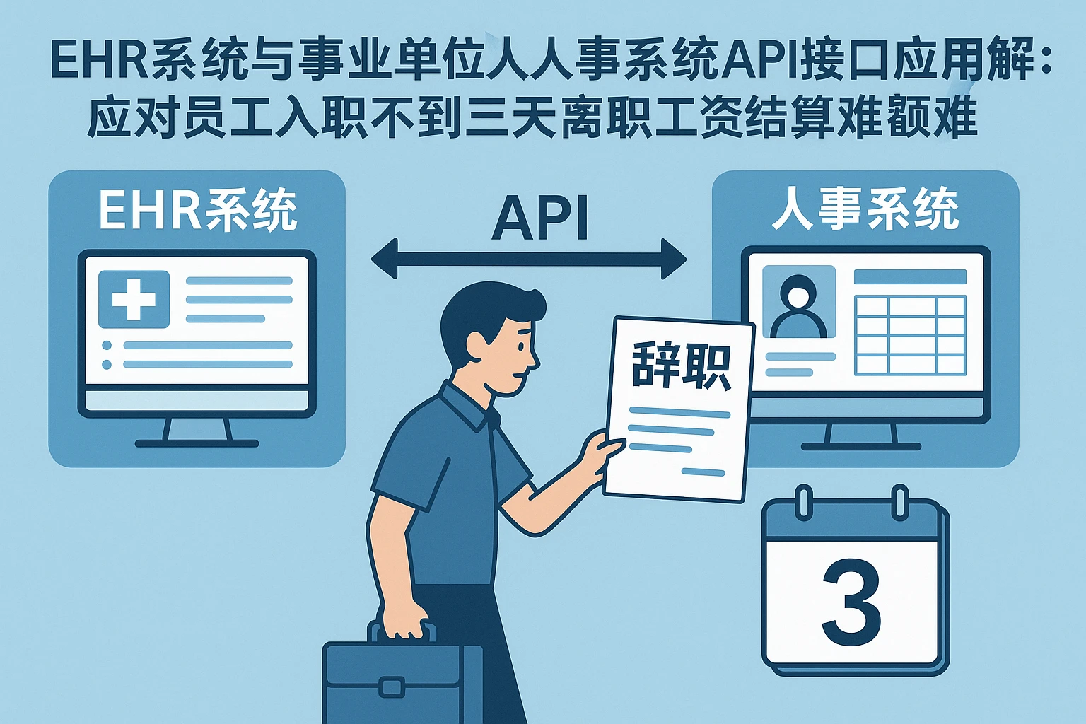EHR系统与事业单位人事系统API接口应用解析：应对员工入职不到三天离职工资结算难题