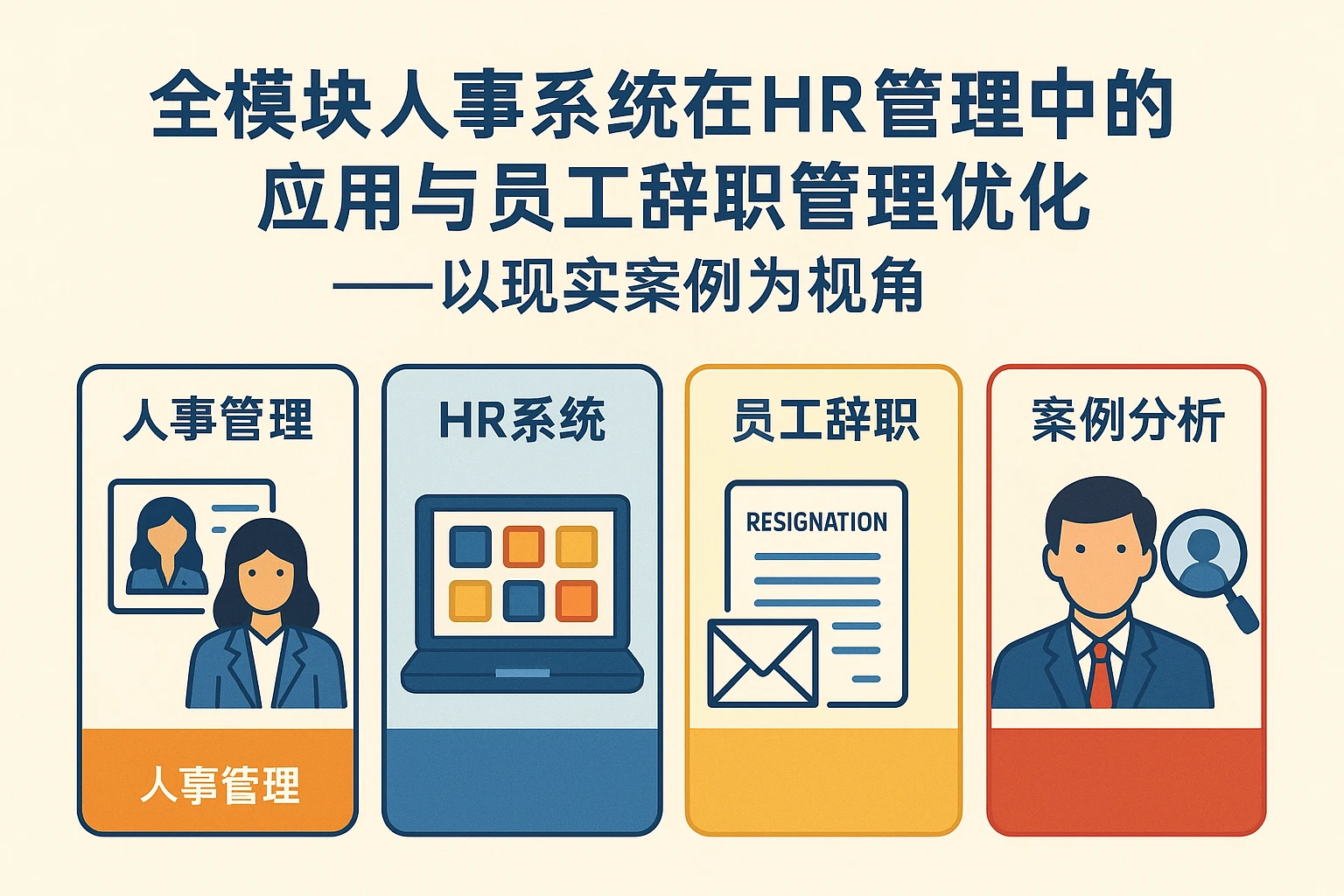 全模块人事系统在HR管理中的应用与员工辞职管理优化——以现实案例为视角