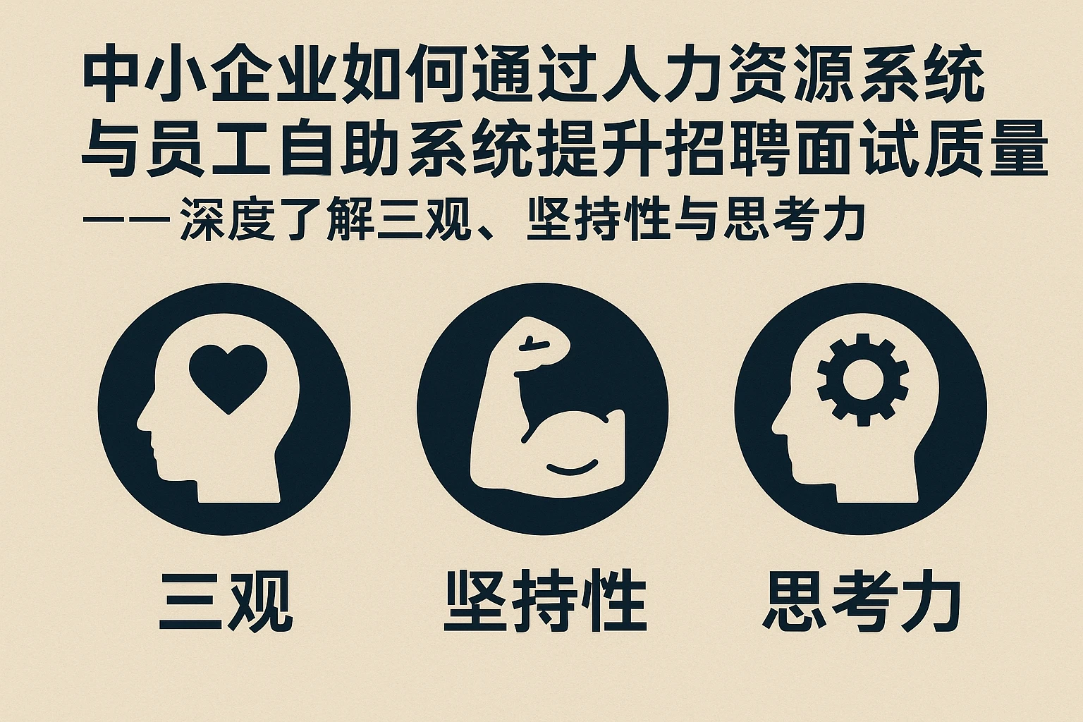 中小企业如何通过人力资源系统与员工自助系统提升招聘面试质量——深度了解三观、坚持性与思考力