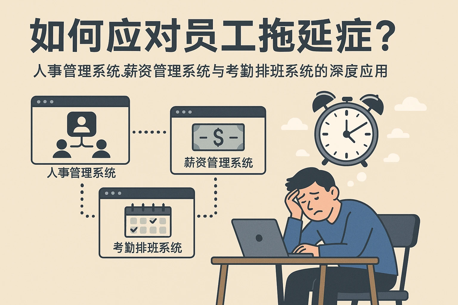 如何应对员工拖延症？人事管理系统、薪资管理系统与考勤排班系统的深度应用