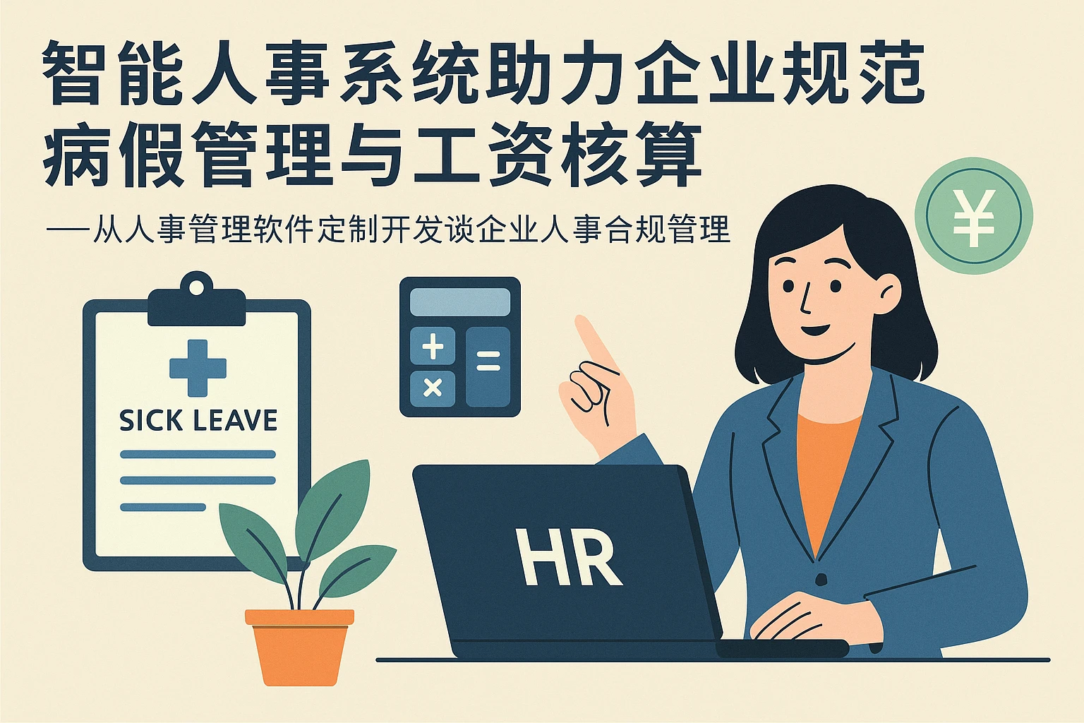 智能人事系统助力企业规范病假管理与工资核算——从人事管理软件定制开发谈企业人事合规管理