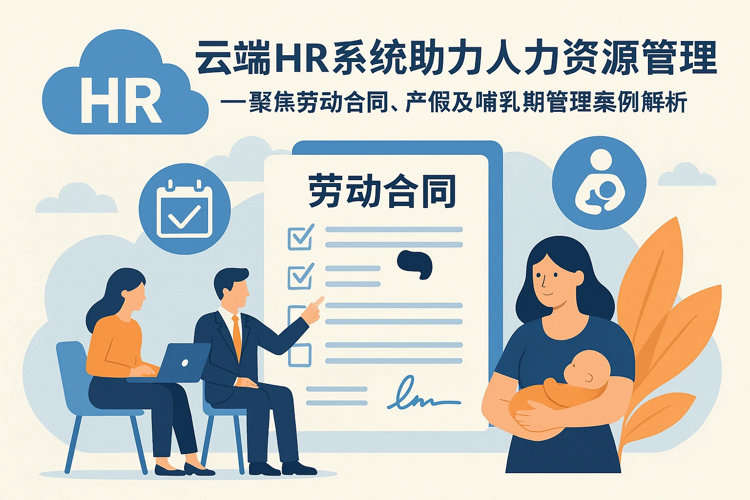 云端HR系统助力人力资源管理——聚焦劳动合同、产假及哺乳期管理案例解析