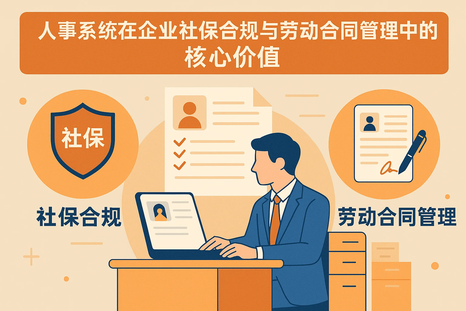 人事系统在企业社保合规与劳动合同管理中的核心价值
