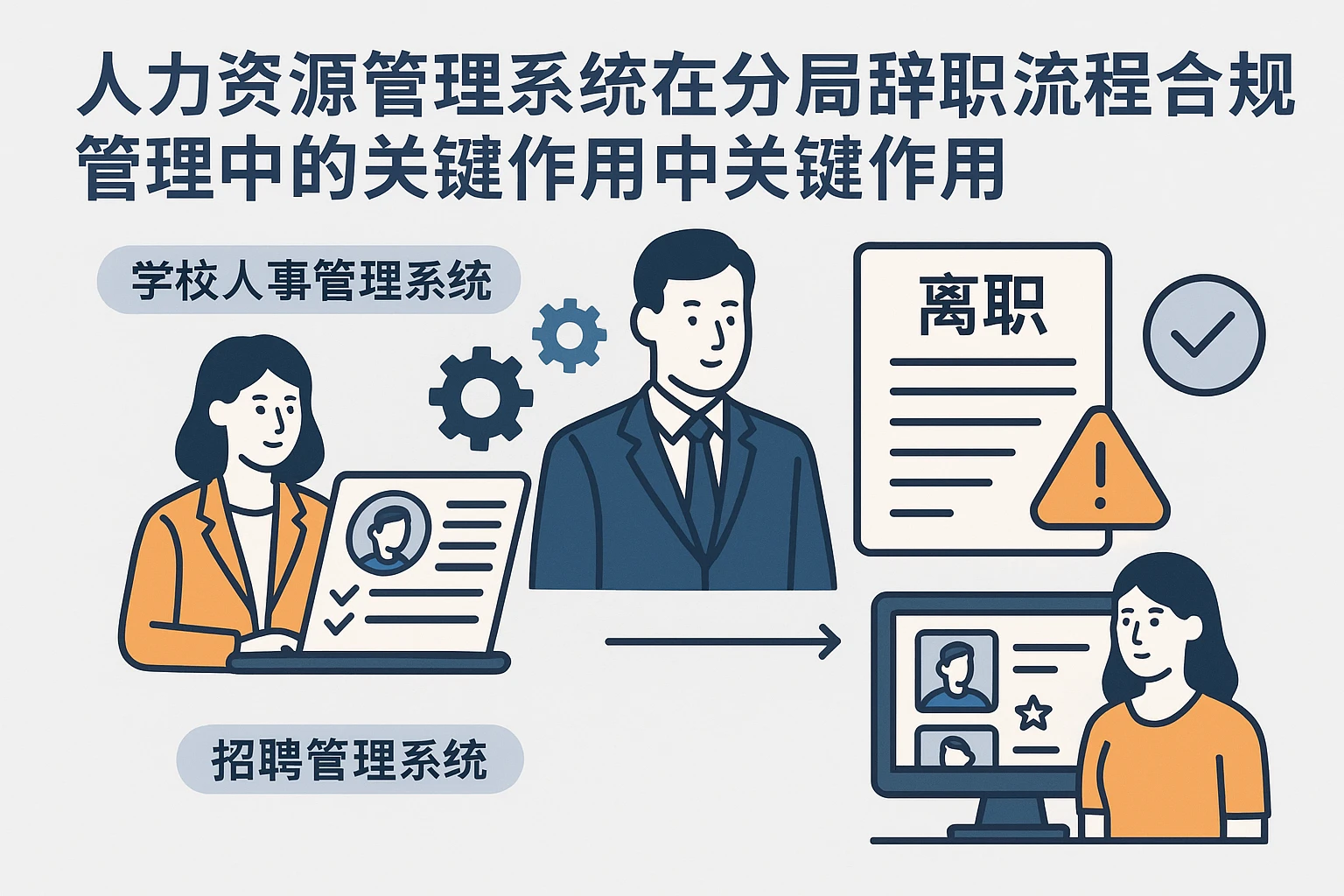 人力资源管理系统在企业离职流程合规管理中的关键作用——以学校人事管理系统和招聘管理系统为例