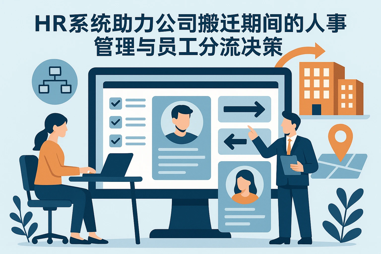 HR系统助力公司搬迁期间的人事管理与员工分流决策