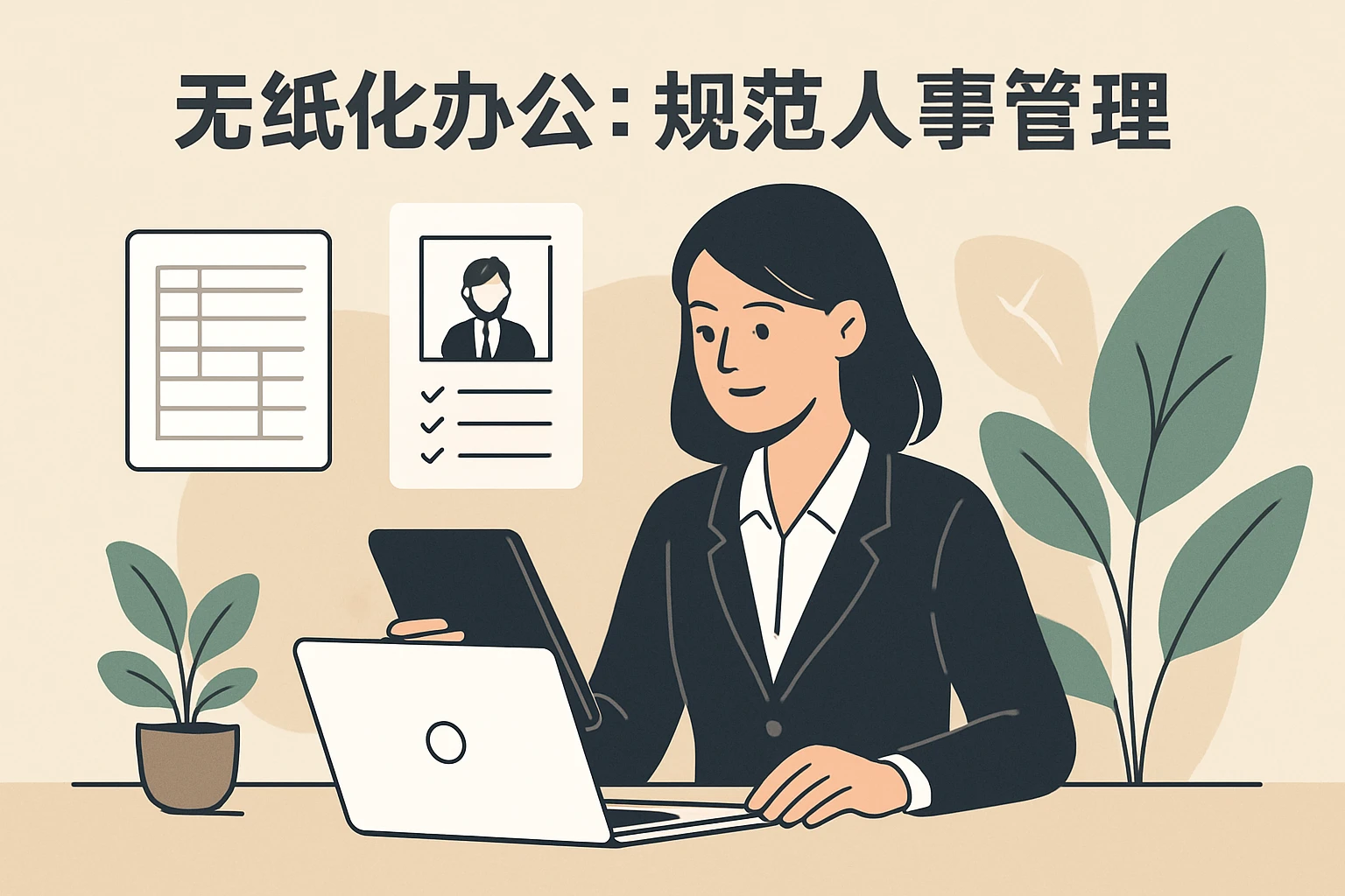无纸化化办公：规范人事管理