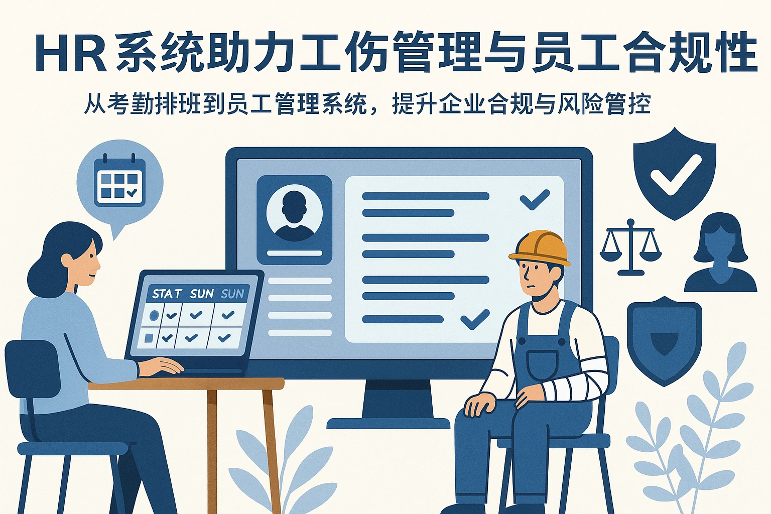HR系统助力工伤管理与员工合规性——从考勤排班到员工管理系统，提升企业合规与风险管控