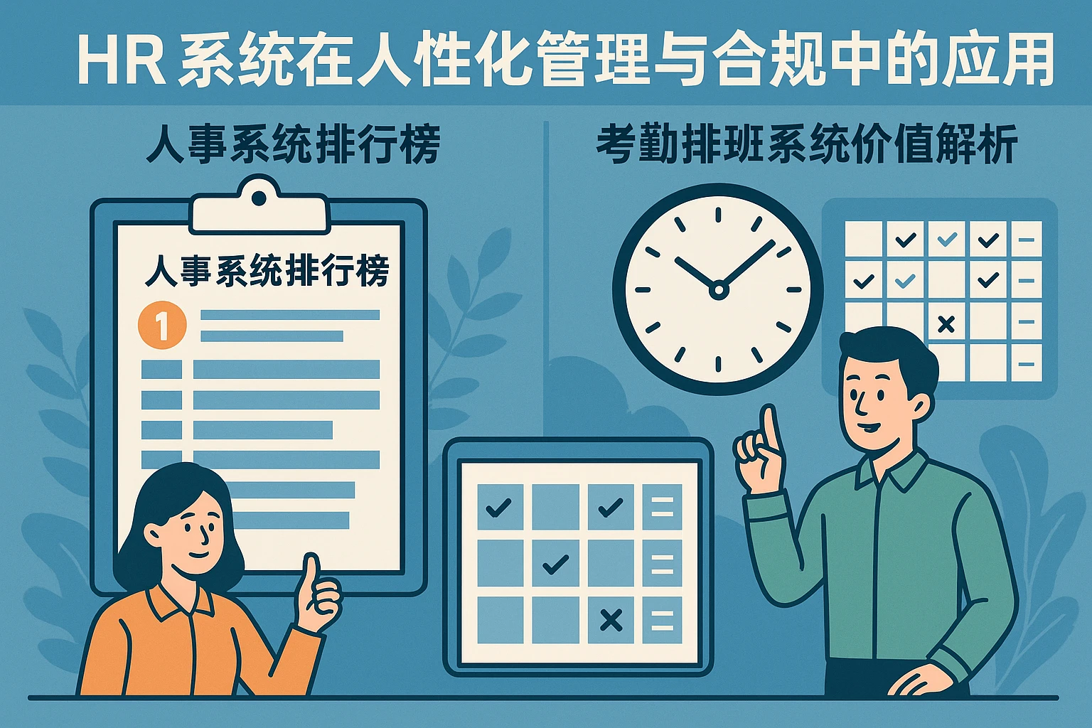 HR系统在人性化管理与合规中的应用：人事系统排行榜与考勤排班系统价值解析