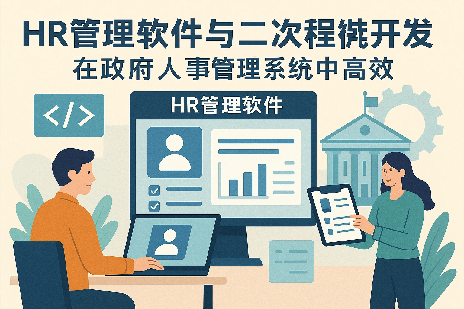 HR管理软件与人事系统二次开发在政府人事管理系统中的高效落地