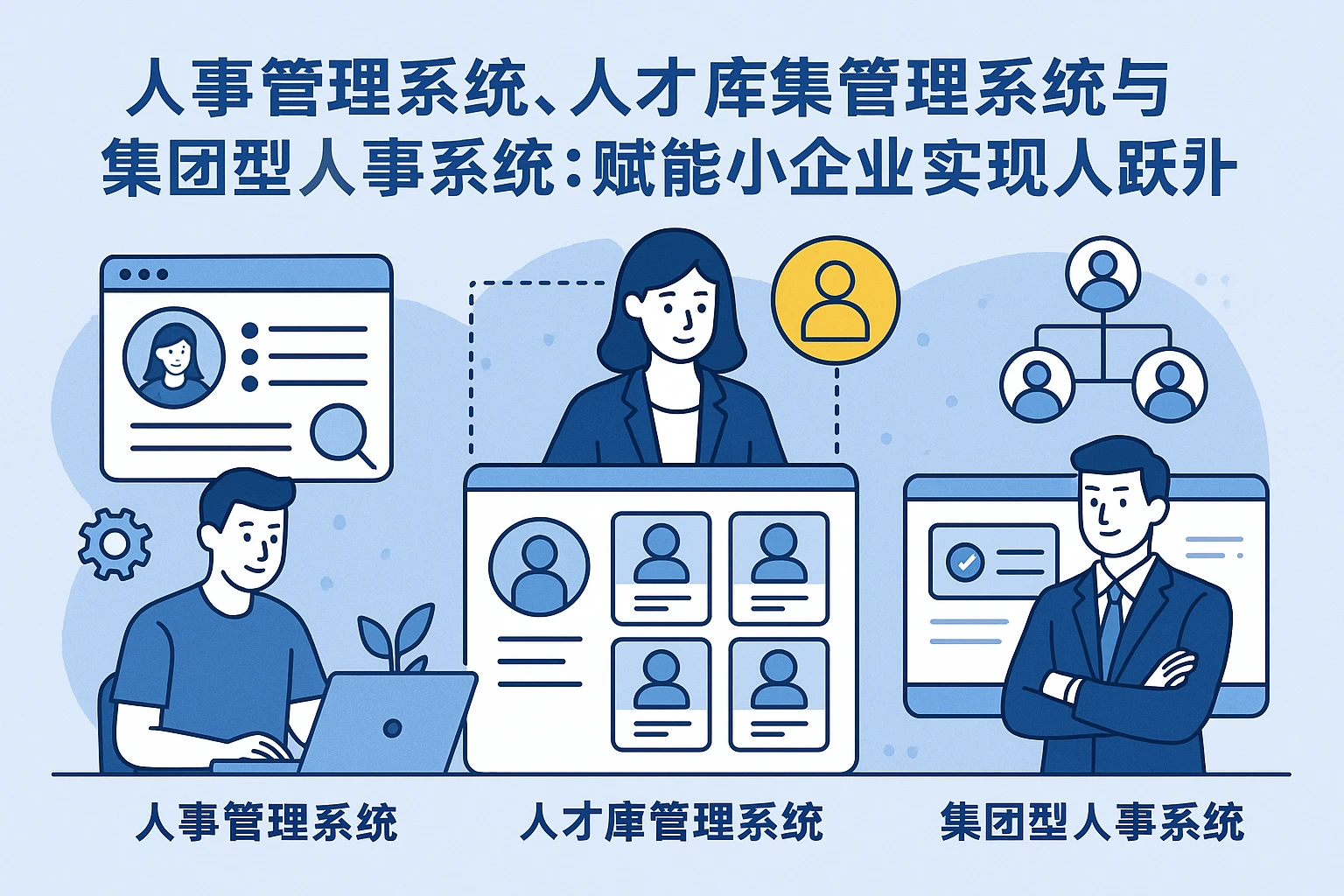 人事管理系统、人才库管理系统与集团型人事系统：赋能小企业实现人力资源专业跃升