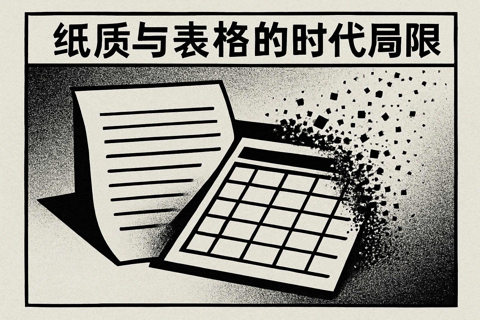 纸质与表格的时代局限