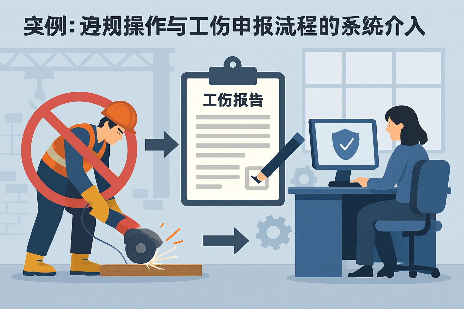 实例：违规操作与工伤申报流程的系统介入
