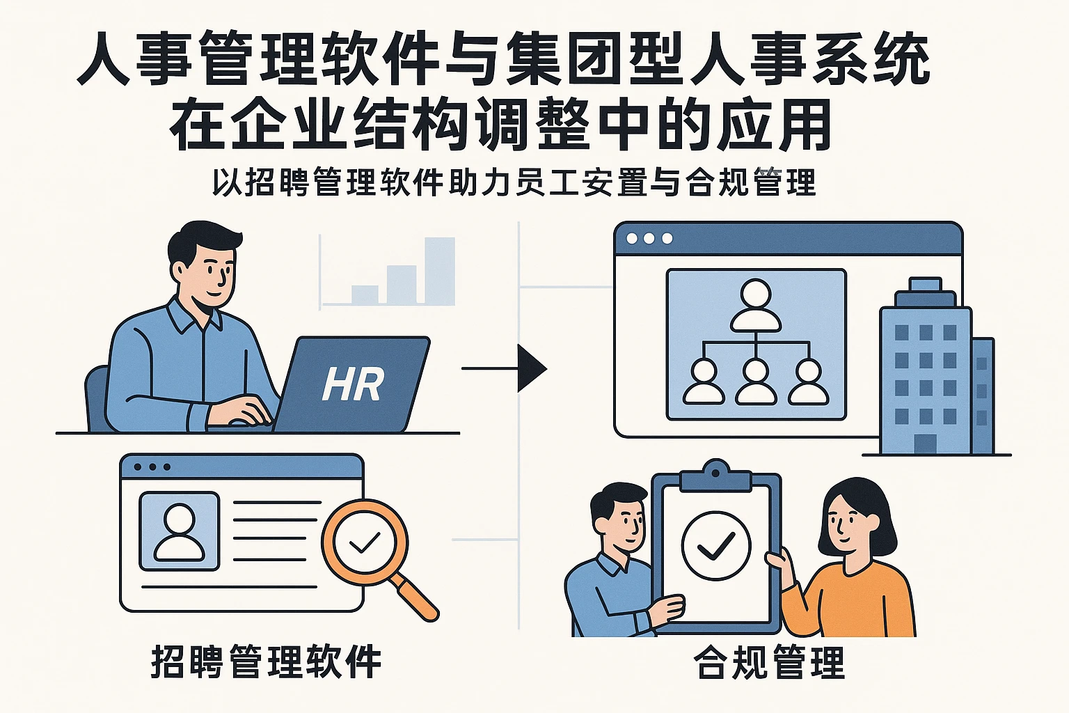 人事管理软件与集团型人事系统在企业结构调整中的应用：以招聘管理软件助力员工安置与合规管理