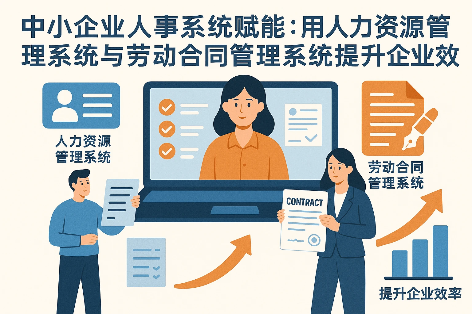 中小企业人事系统赋能：用人力资源管理系统与劳动合同管理系统提升企业效率