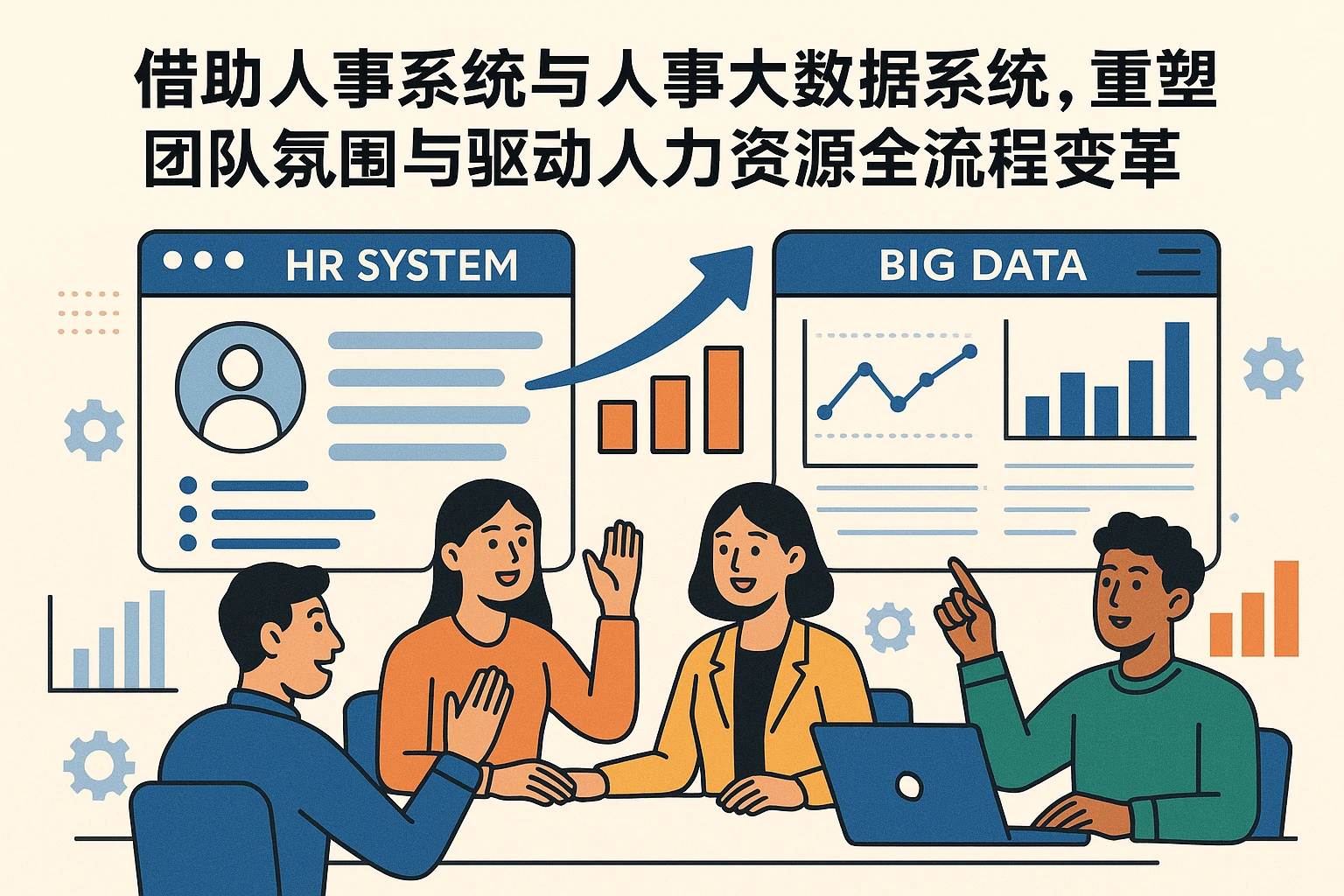 借助人事系统与人事大数据系统，重塑团队氛围与驱动人力资源全流程变革