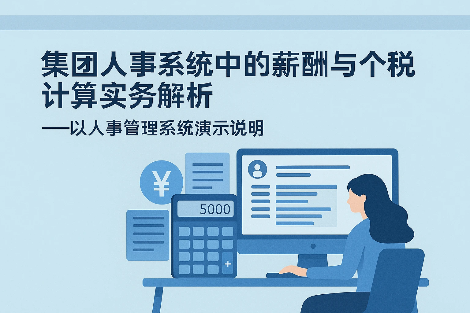 集团人事系统中的薪酬与个税计算实务解析——以人事管理系统演示说明