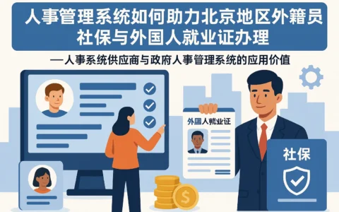 人事管理系统如何助力北京地区外籍员工社保与外国人就业证办理——人事系统供应商与政府人事管理系统的应用价值