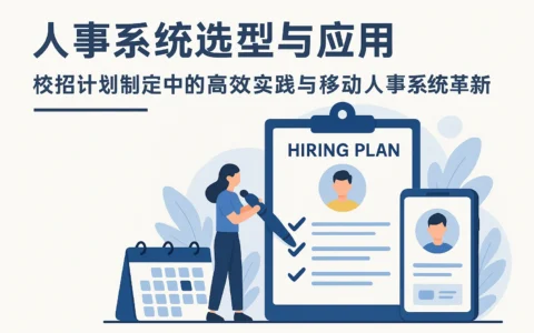 人事系统选型与应用——校招计划制定中的高效实践与移动人事系统革新