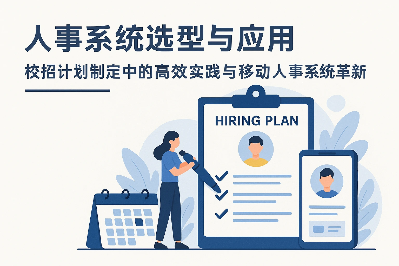 人事系统选型与应用——校招计划制定中的高效实践与移动人事系统革新