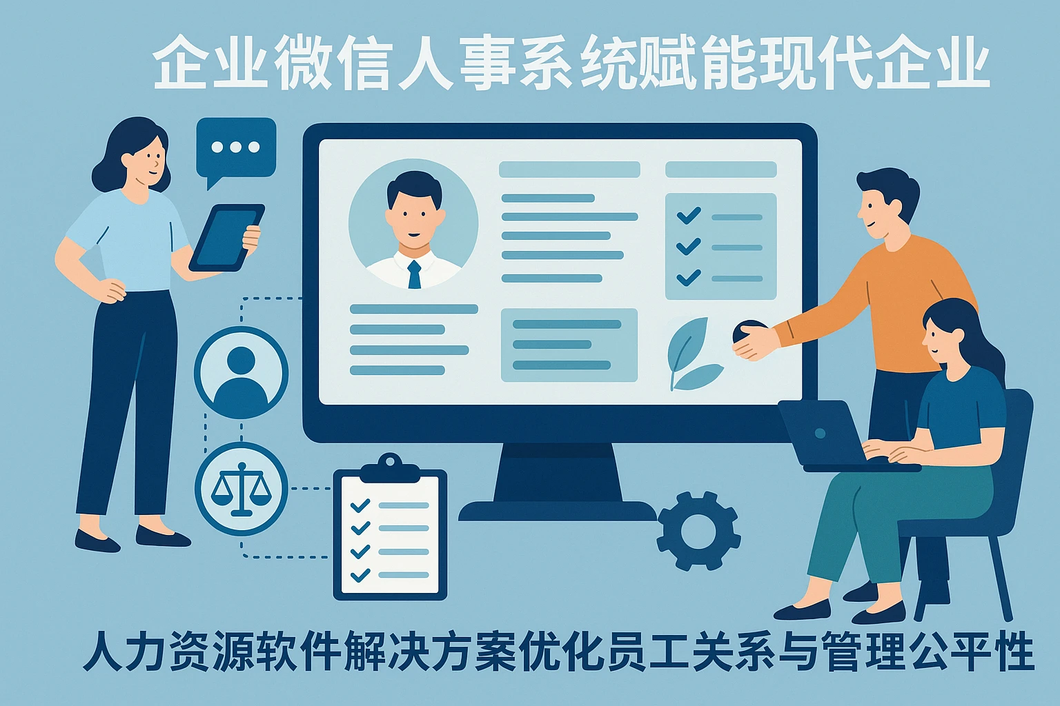 企业微信人事系统赋能现代企业：人力资源软件解决方案优化员工关系与管理公平性