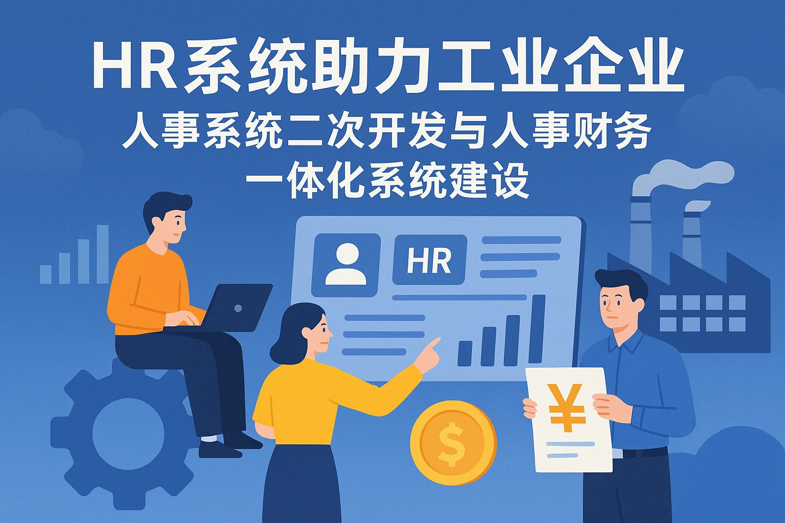 HR系统助力工业企业人事系统二次开发与人事财务一体化系统建设