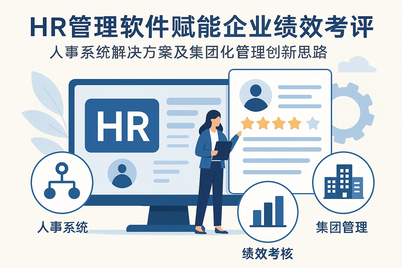 HR管理软件赋能企业绩效考评：人事系统解决方案及集团化管理创新思路