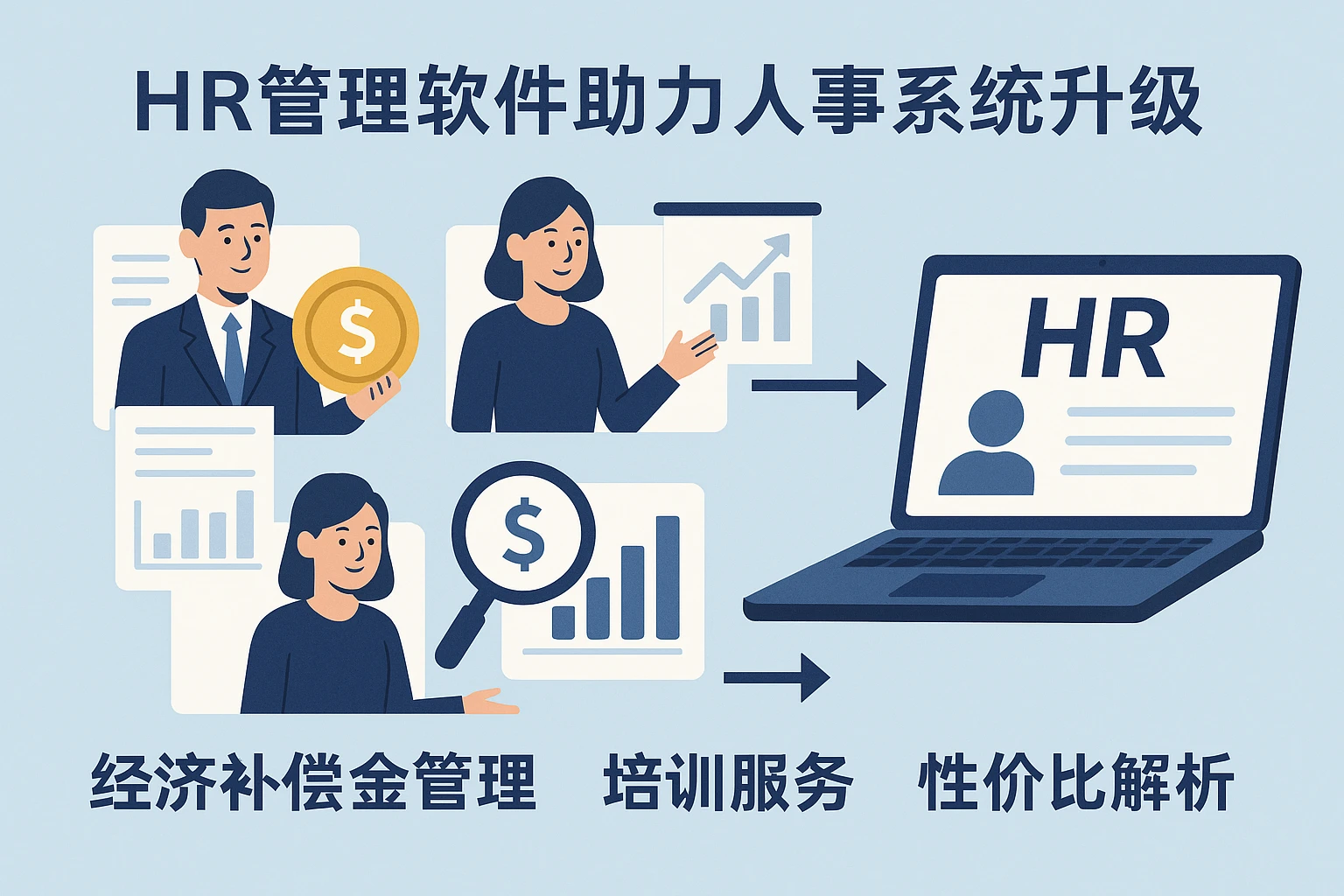 HR管理软件助力人事系统升级：经济补偿金管理、培训服务与性价比解析