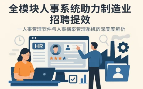 全模块人事系统助力制造业招聘提效——人事管理软件与人事档案管理系统的深度解析