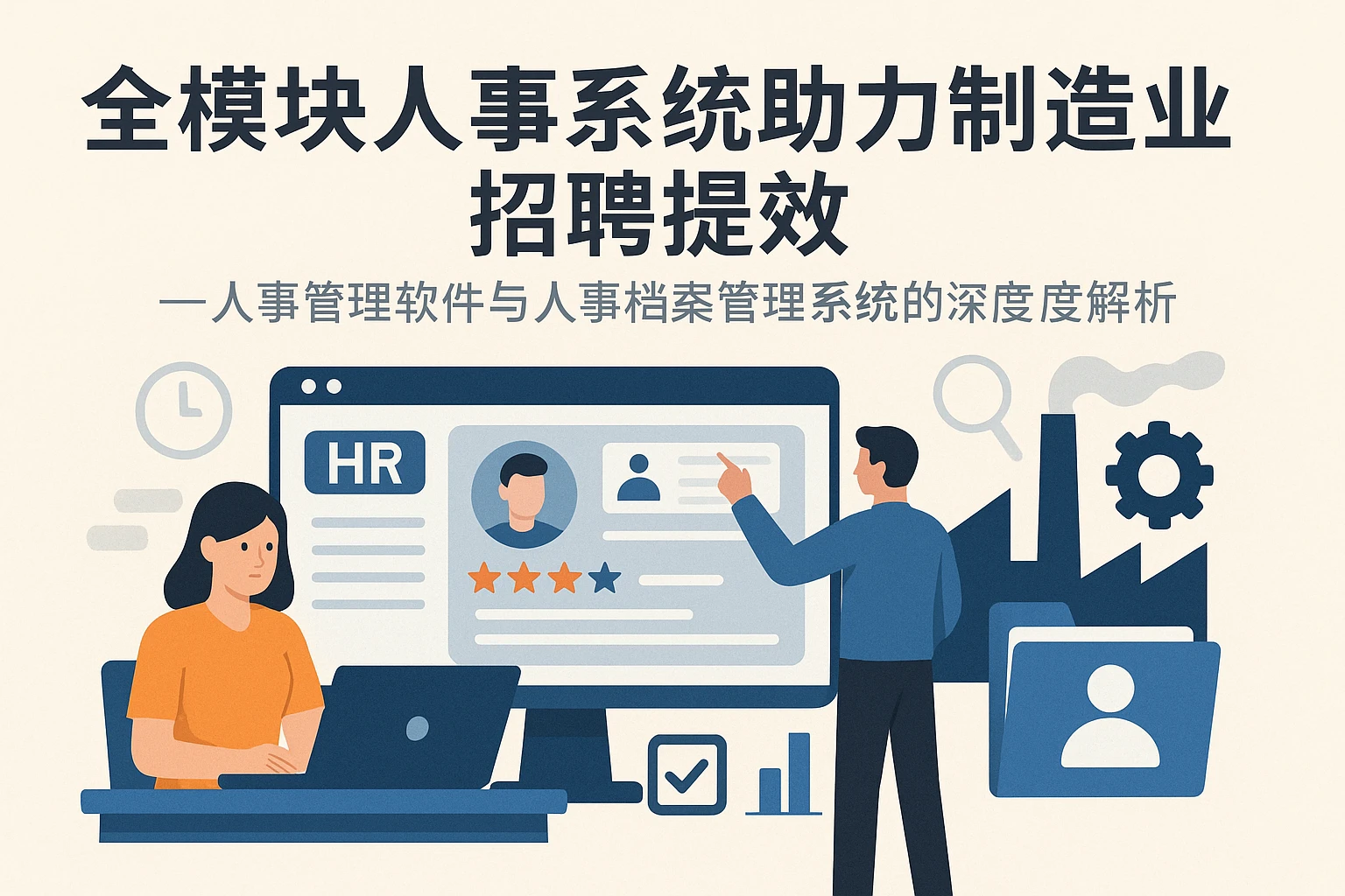 全模块人事系统助力制造业招聘提效——人事管理软件与人事档案管理系统的深度解析