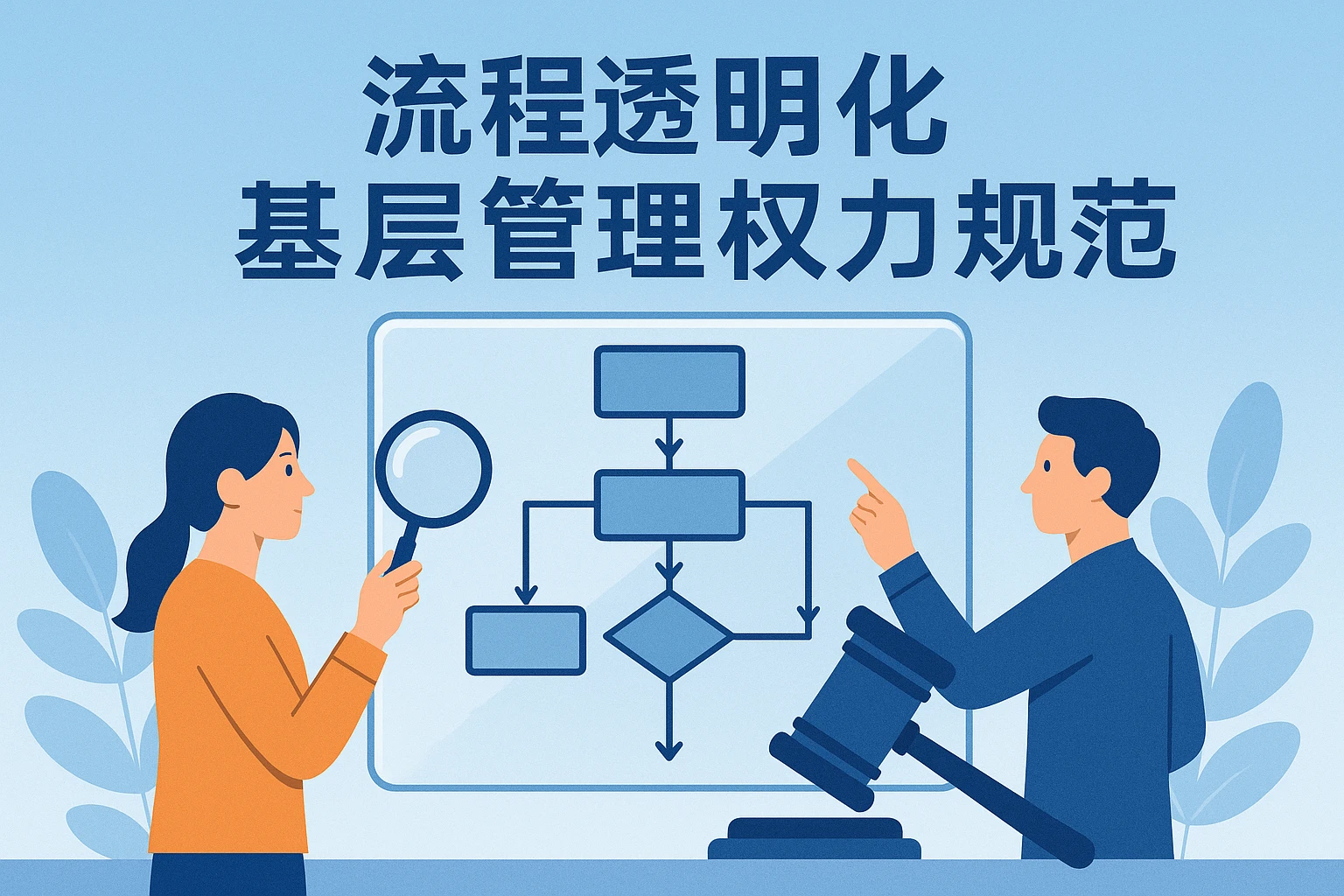 流程透明化，基层管理权力规范