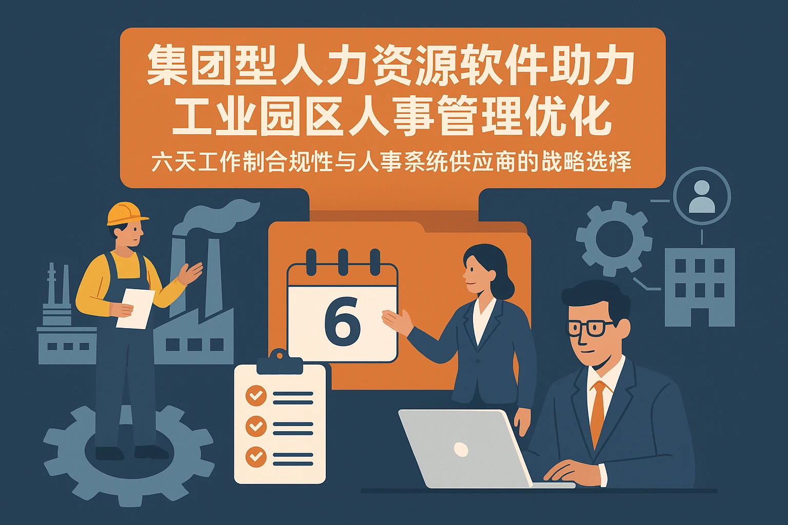 集团型人工资源软件助力工业园区人事管理优化：六天工作制合规性与人事系统供应商的战略选择