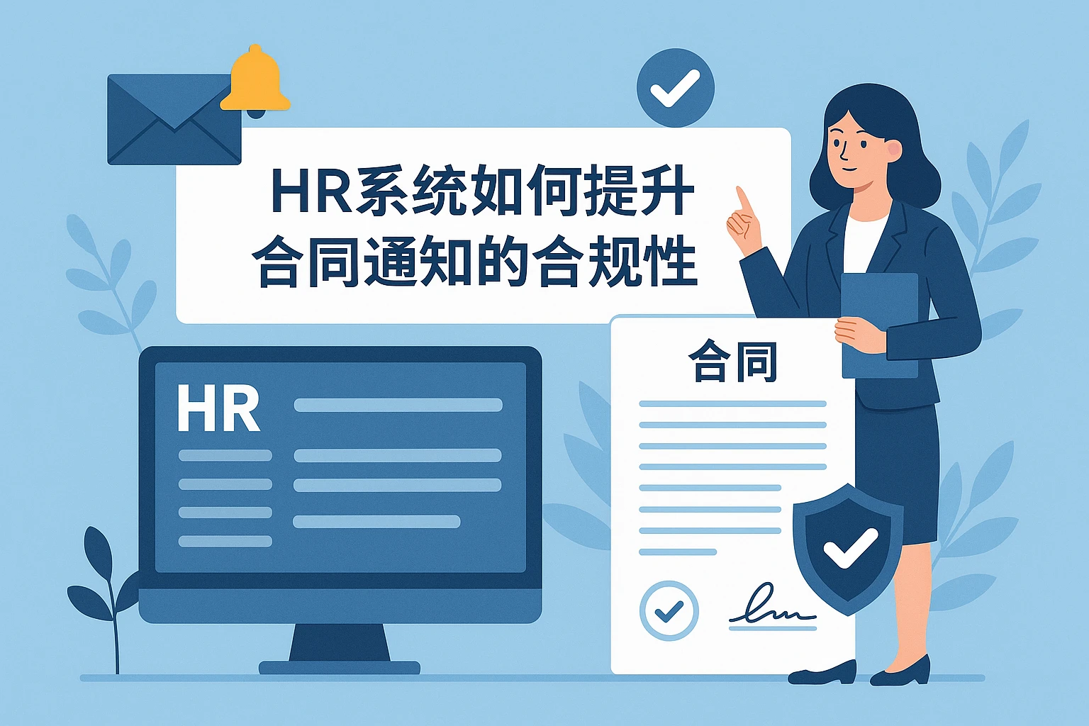 HR系统如何提升合同通知的合规性