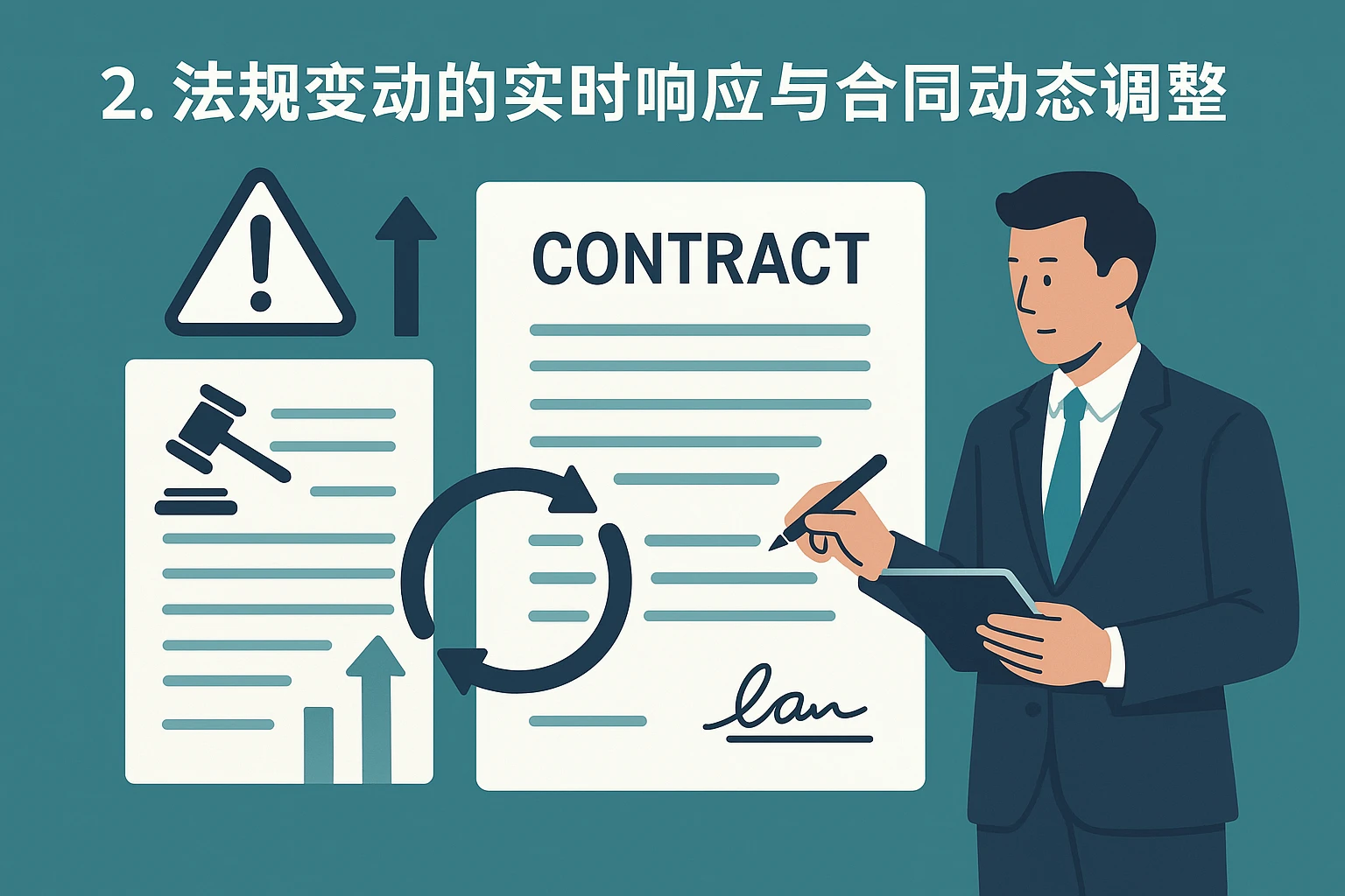 2. 法规变动的实时响应与合同动态调整