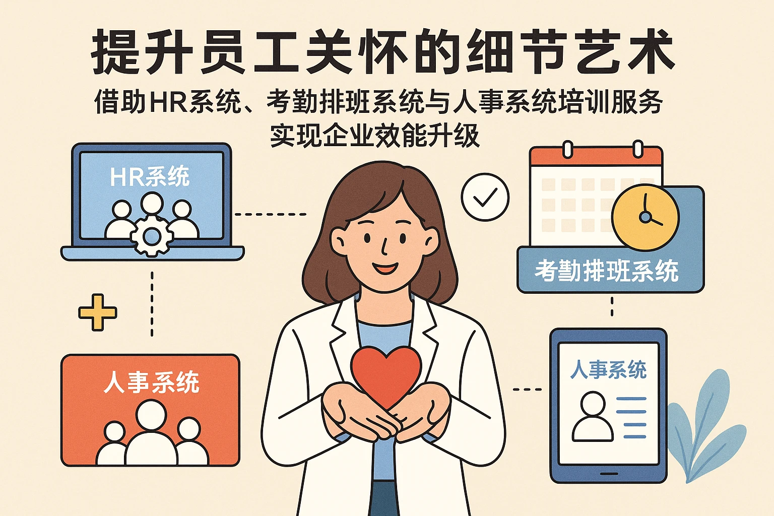 提升员工关怀的细节艺术：借助HR系统、考勤排班系统与人事系统培训服务实现企业效能升级