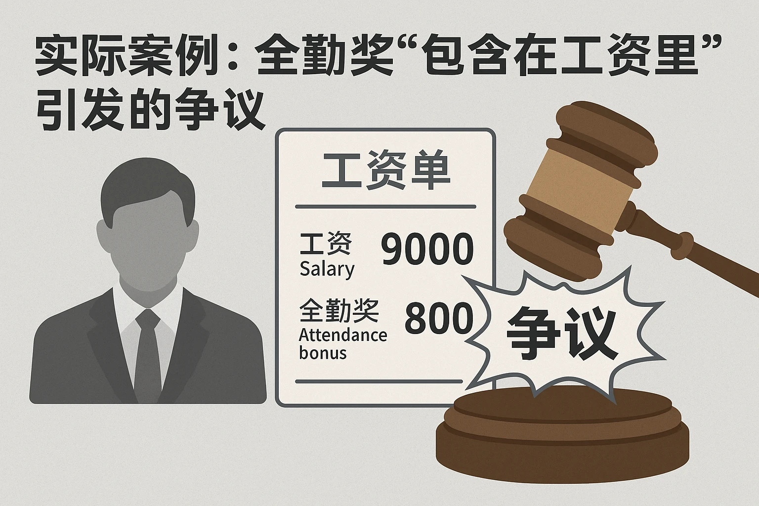 实际案例:全勤奖“包含在工资里”引发的争议
